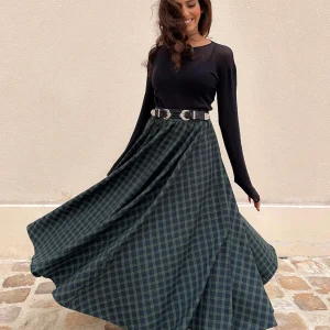 ABBYLOU jupe tartan